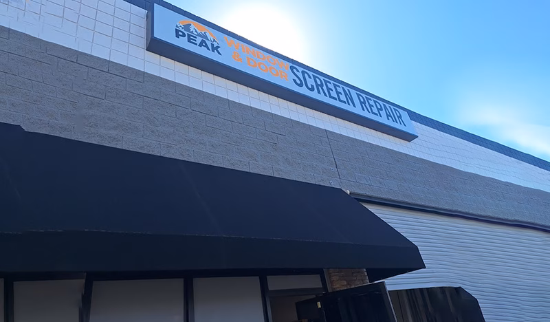 Peak Screens Peoria headquarters and drop off service point